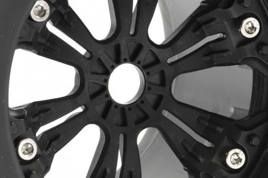 FASTRAX 1:8 MT JIGSAW MOUNTED 6-SPOKE BLACK 1/2"OFFSET(PR)