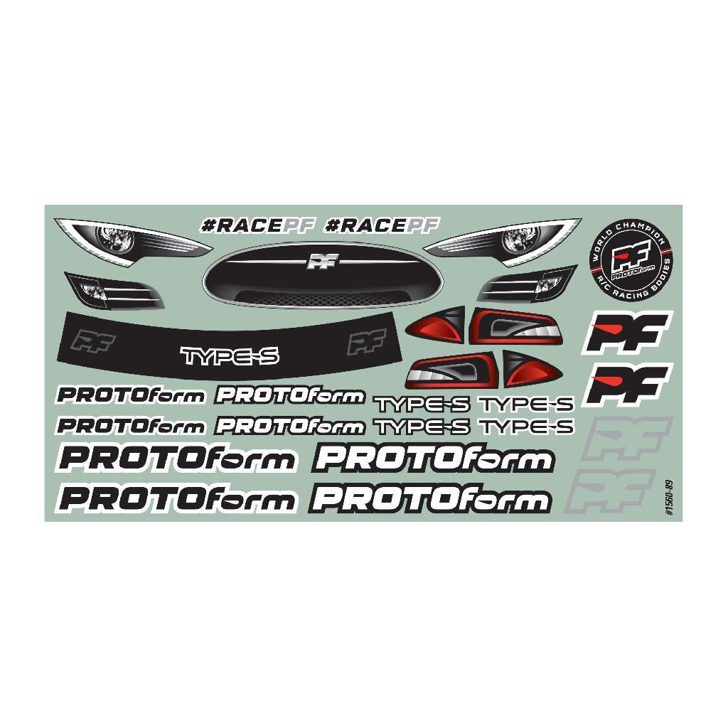 PRM 1/10 Type-S Light Weight Clear Body: 190mm Touring Car