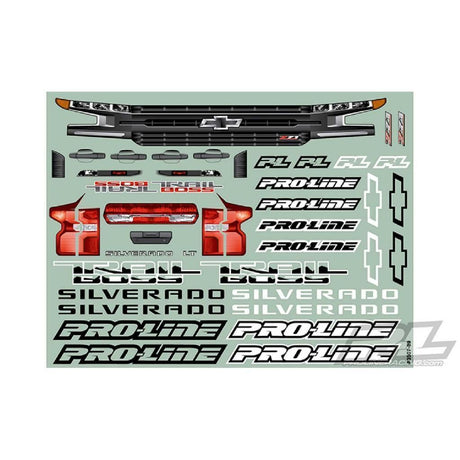 Proline 1/5 Pre-Cut 2019 Chevy Silverado Z71 Trail Boss Clear Body: