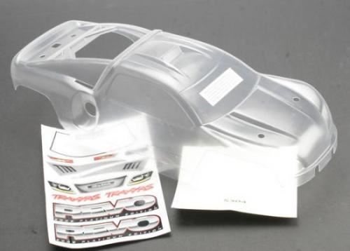 Traxxas Body, Revo (Platinum Edition) Clear, W/Decal Sheet