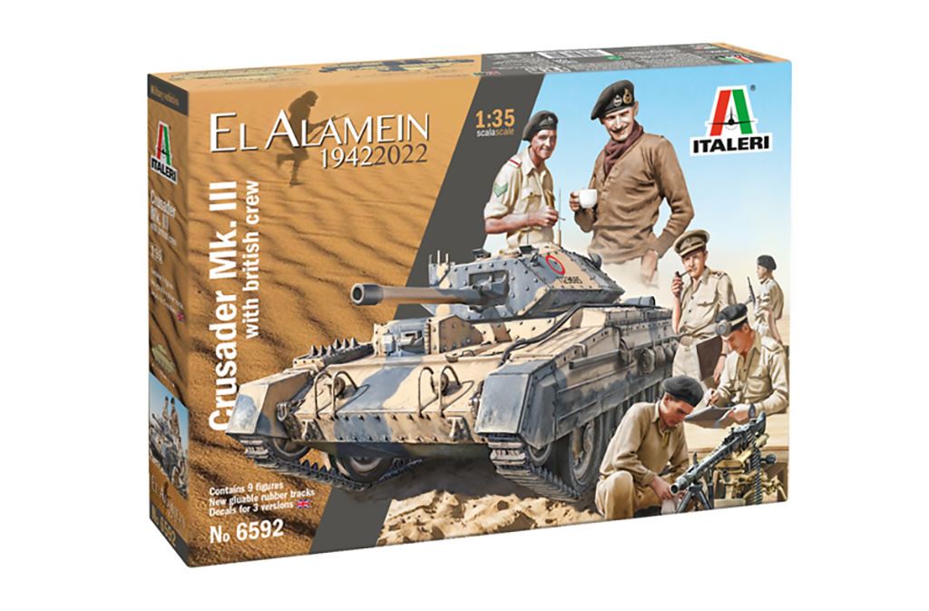 Italeri CRUSADER MK III WITH TANK CREW El Almn