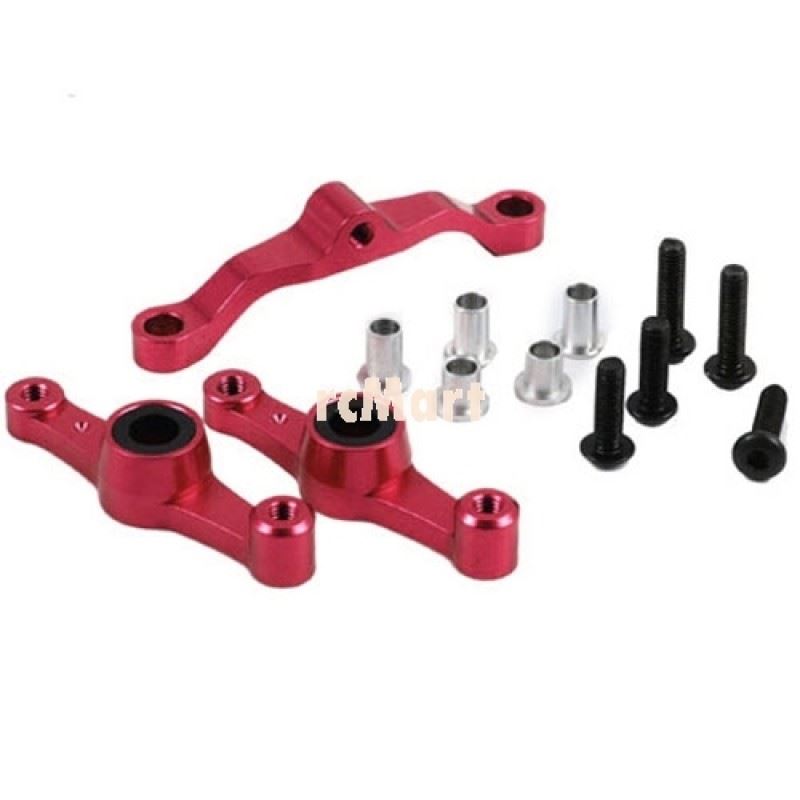 Yeah Racing Aluminum Bearing Steering Set (RD) For Tamiya TT01E