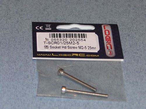 RACTIVE SS Socket Hd Screw M2.5 25mm Pk2