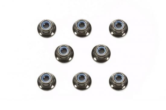 Tamiya 4mm Flange Lock Nut *8