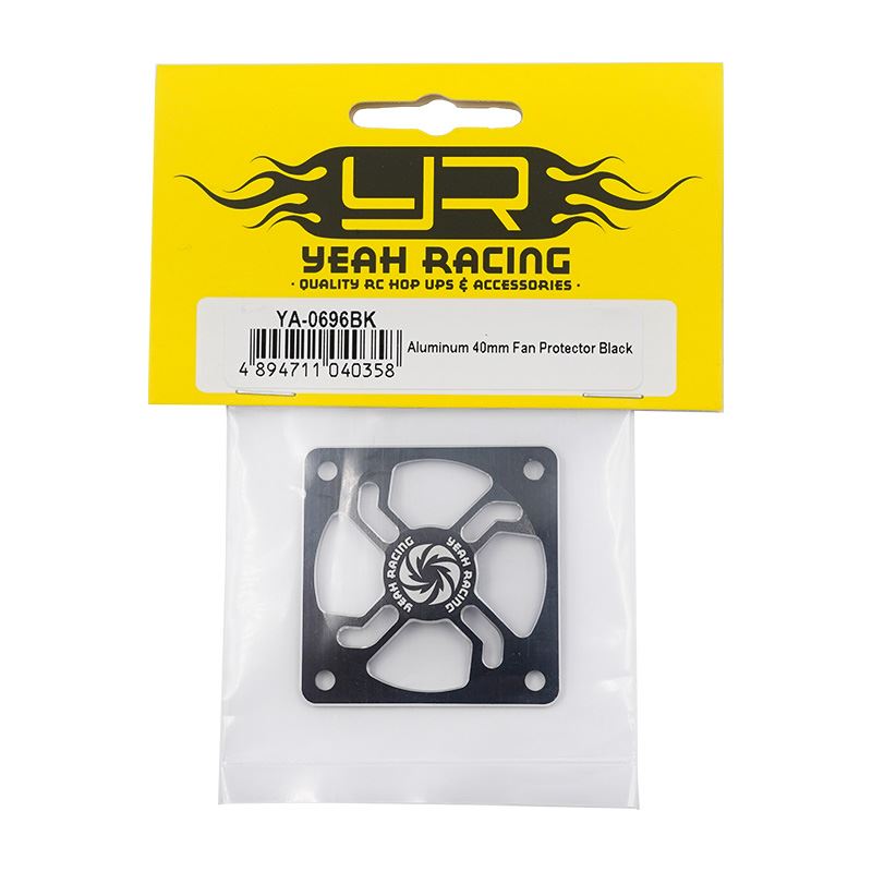 Yeah Racing Aluminum 40mm Fan Protector Black