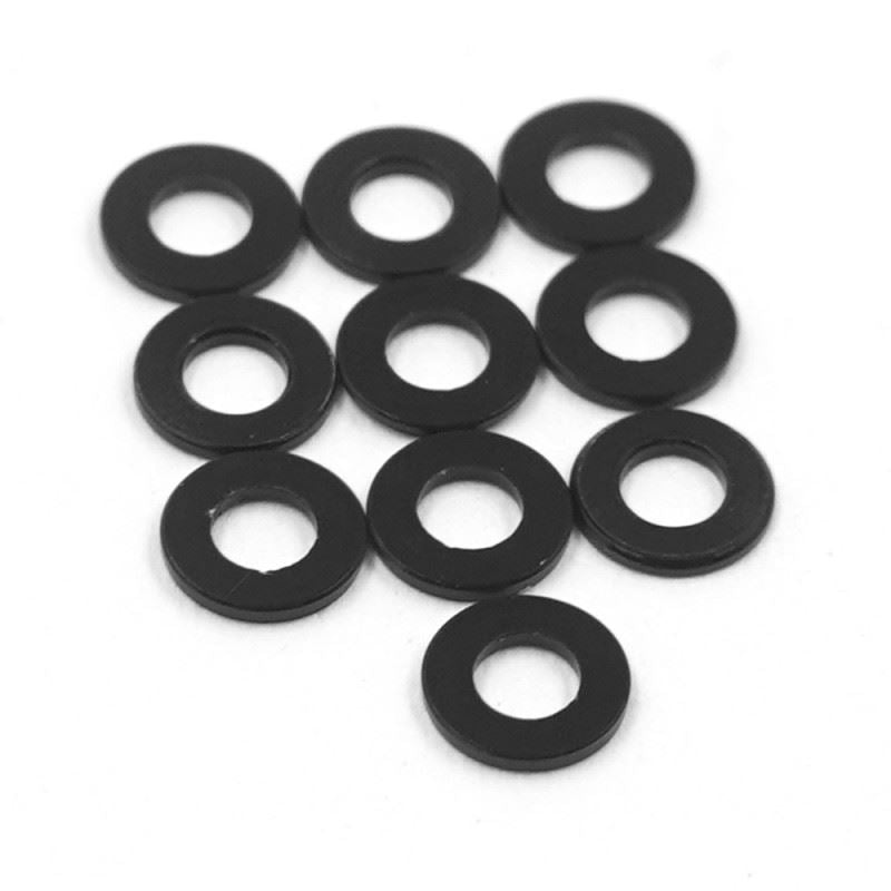 Yeah Racing Aluminium M2 X 4Mm Flat Washer 0.5Mm 10Pcs