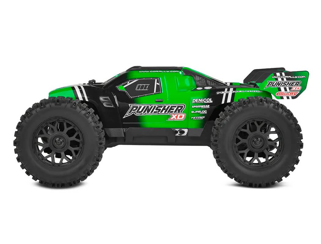 Corally Punisher Xd Rtr Truck - Green
