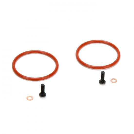 TLR Bleeder Shock Cap Screws & Washers: 5T, MINI WRC