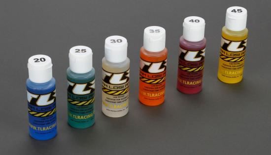 TLR Shock Oil 6Pk, 20,25,30,35,40,45, 2oz