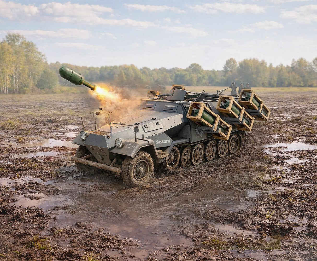 Icm 'Stuka Zu Fuß' Sd.Kfz. 251/1 Ausf.B, Wwii German Mlrs