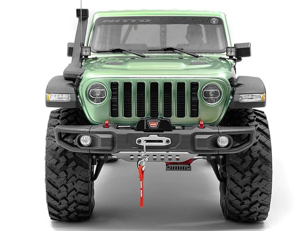 RC4WD OEM WIDE FRONT WINCH BUMPER W/ STEERING GUARD FOR AXIAL 1/10 SCX10 III JEEP (GLADIATOR/WRANGLE