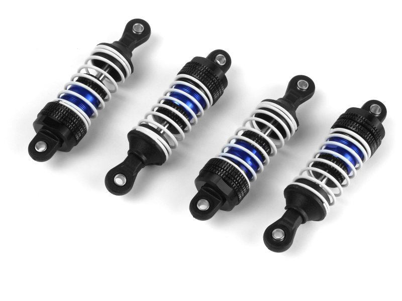 Aluminum Oil-Filled Shock Absorber Set Blue/4Pc