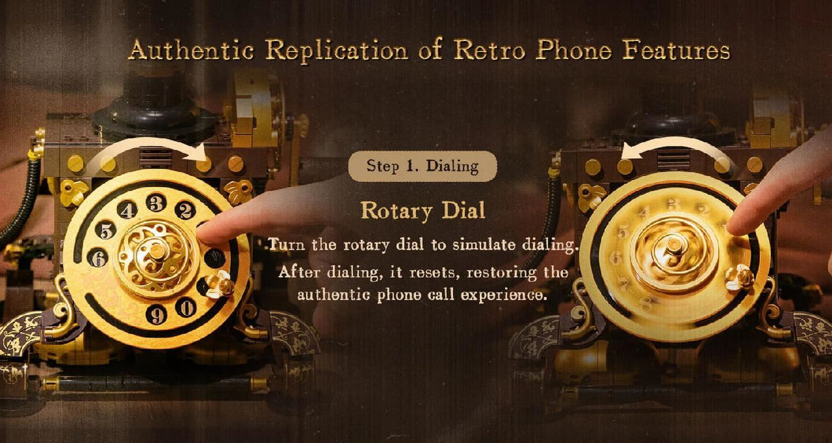 Pantasy Retro Rotary Telephone - 766 Pcs