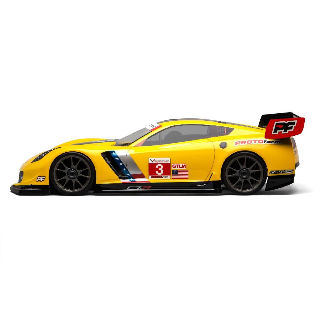 PRM 1/8 Chevrolet Corvette C7.R Clear Body: 1:8 GT (Long Wheelba