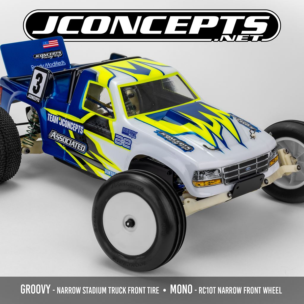 Mono - Rc10T Narrow Front Wheel (White) - 2Pc
