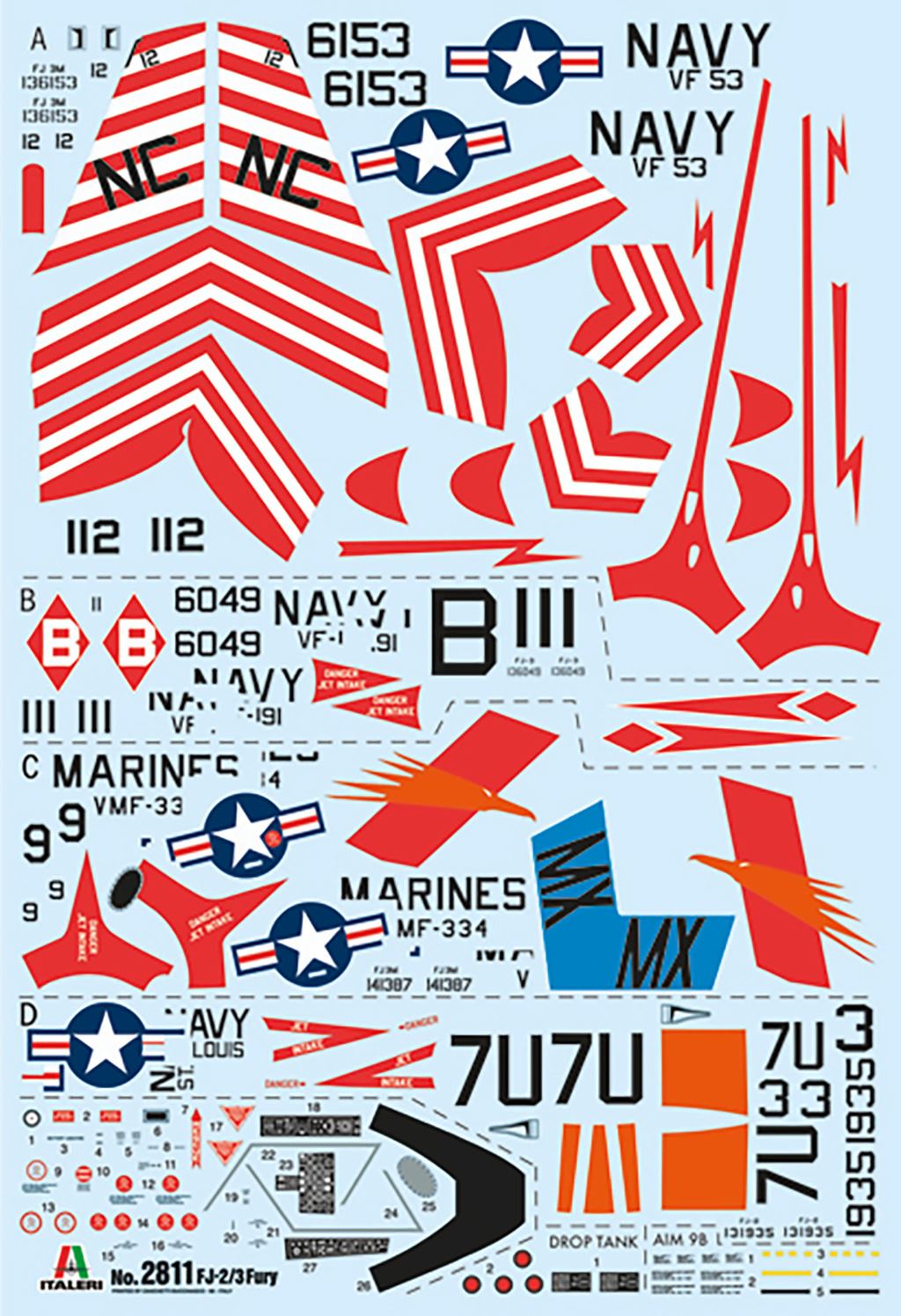 Italeri North American FJ-2/3 Fury