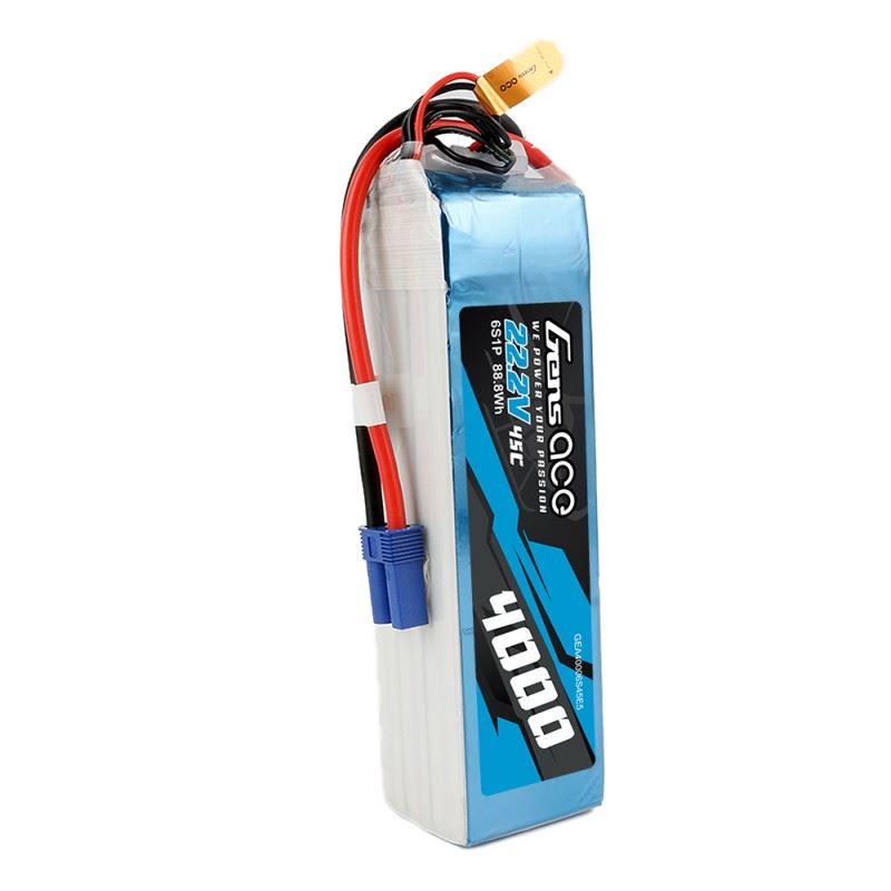 Gens ace 4000mAh 22.2V 45C 6S 1P Lipo Battery Pack