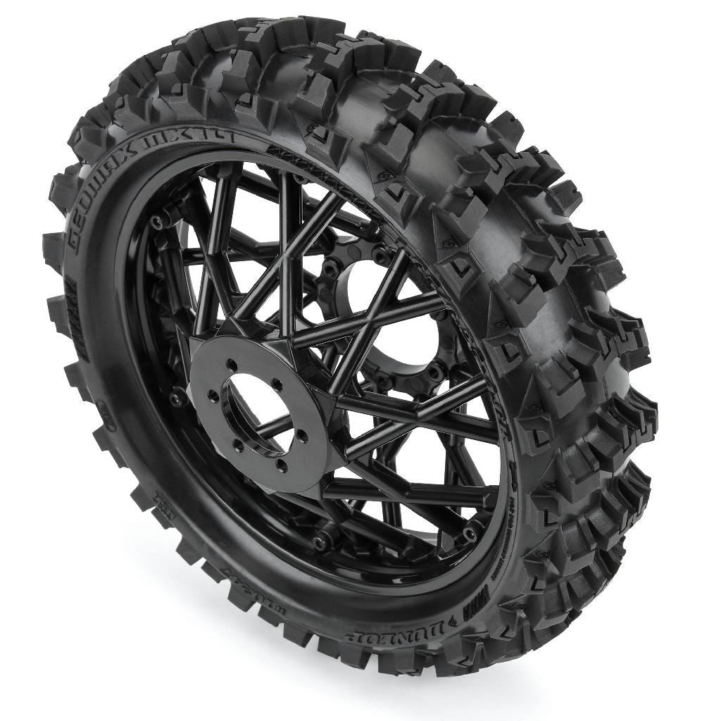 Pro Dunlop Geomax Mx14 V2 Bead Cr4 Rear Tire Mtd Bullyspoke Blac