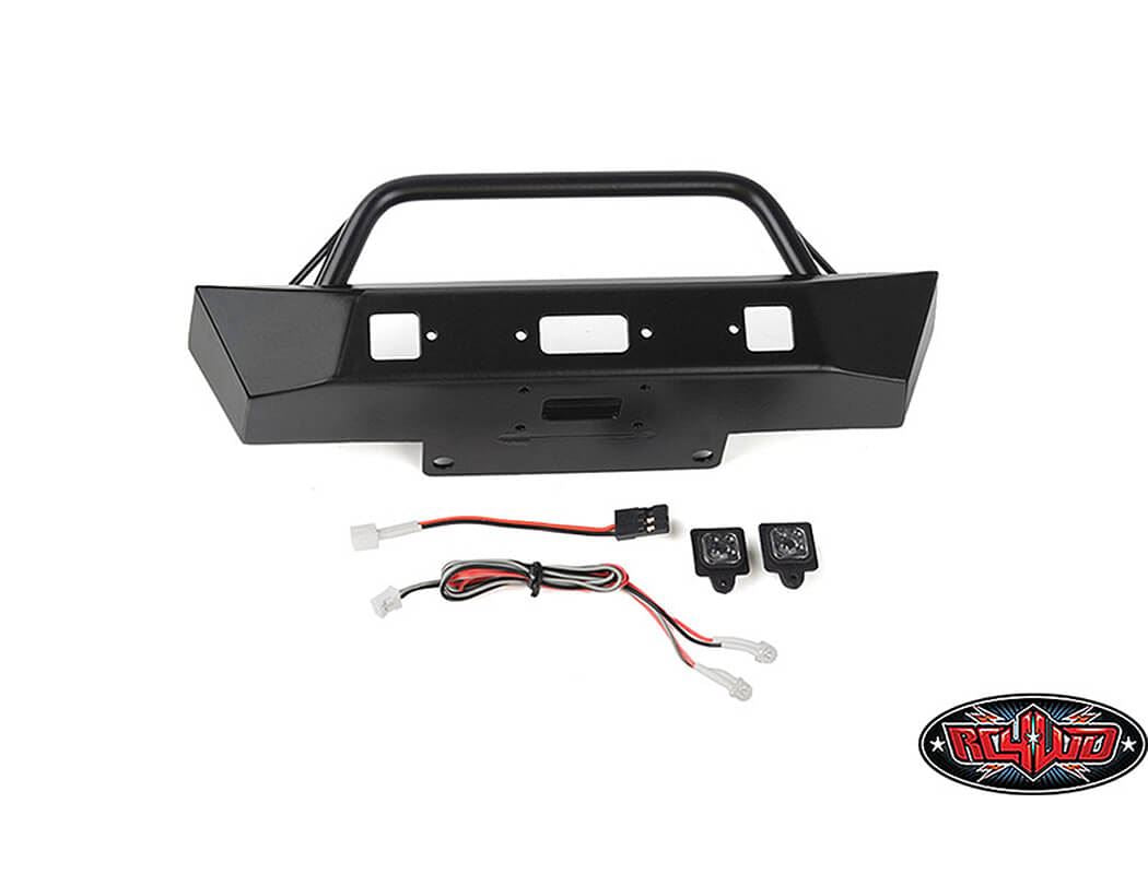 RC4WD EON METAL FRONT STINGER BUMPER W/LED FOR AXIAL SCX6 JEEP WRANGLER JLU