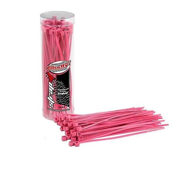 Corally Strapit Cable Tie Wraps Pink 2.5X100mm 50 Pcs