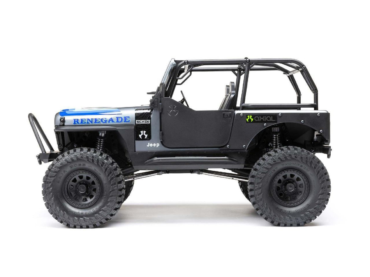 Axial 1/10 SCX10 III Jeep CJ-7 4WD Brushed RTR, Grey
