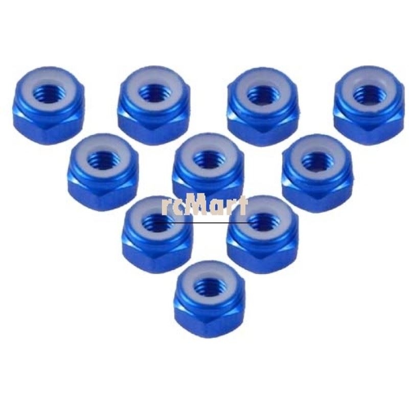 Yeah Racing 4mm Aluminium Lock Nut (BU)