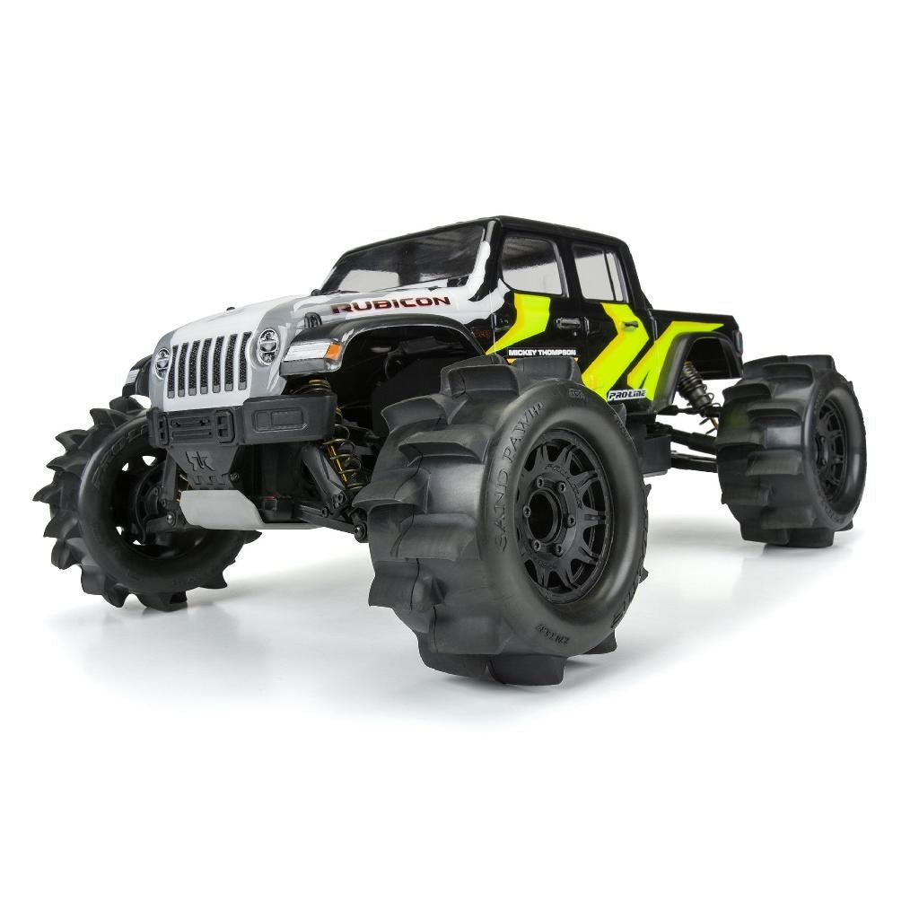 Pro 1/10 Sand Paw Hp Belted F/R 2.8In Mt Tires Mtd 12/14Mm Black