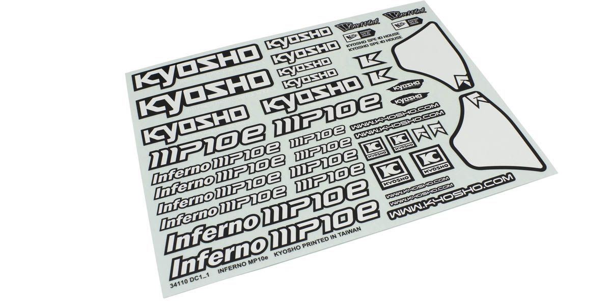Decal Sheet Kyosho Inferno Mp10E