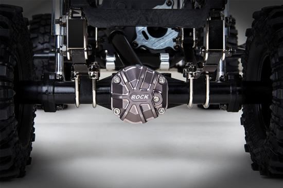 GMADE 3D MACHINED DIFFERENTIAL COVER (TI. GREY) GS01 AXLE