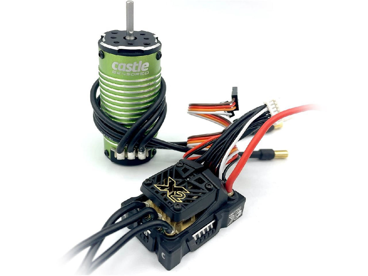 Castle Creations MAMBA MICRO X2, 16.8V, WP ESC (4.0mm) - 1007-6350KV SENSORE
