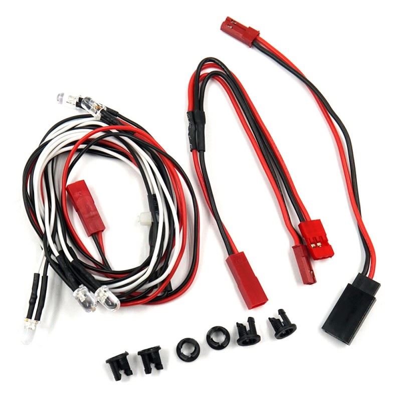 Yeah Racing Ultra Bright Front & Rear LED Light Kit for 1/10 EP & GP