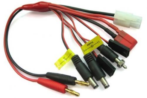 Etronix 4mm Plug To Glow/Tamiya/Deans/ Jr TX+Rx And Futada TX+Rx Pvc
