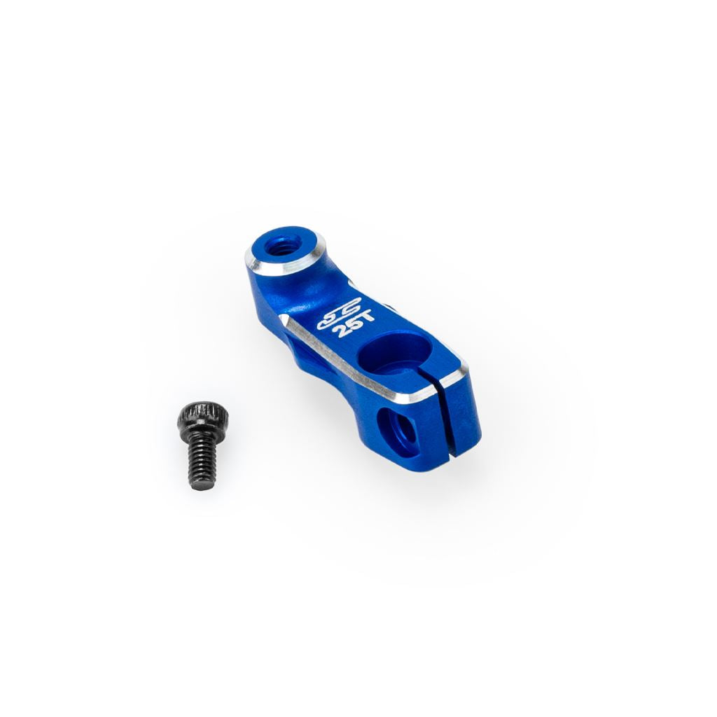 25T Rc10B7 15.5Mm Alloy Clamping Servo Horn - Blue