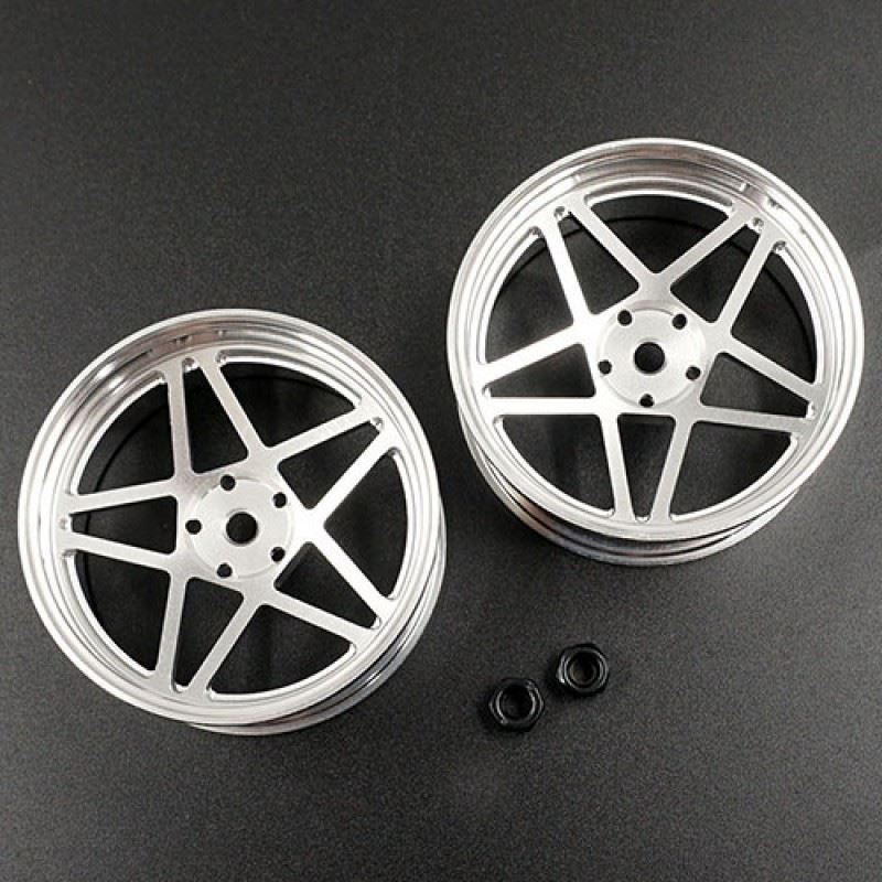 Yeah Racing Spec D Plus Aluminum 7075 5 Spoke +6 Offset Drift Rim 2pcs