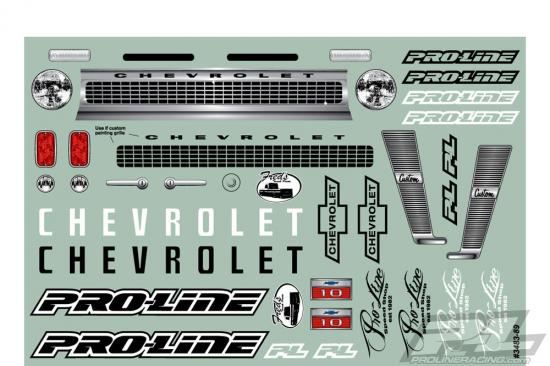 Proline 1966 Chevrolet C-10 Clear Body (Cab+Bed) Scx10 313