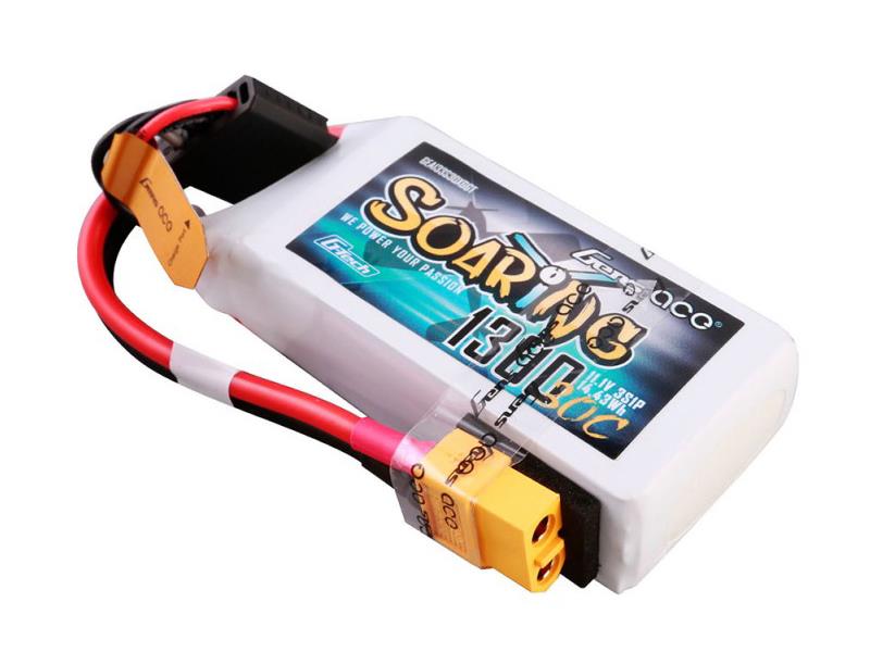 Gens Ace Li-Po G-Tech 3S 11.1V 1300mAh 30C Soaring with XT60