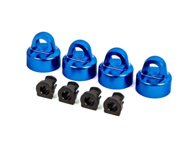 Traxxas GT-Maxx Aluminium Shock Caps (4) - Blue Anodized
