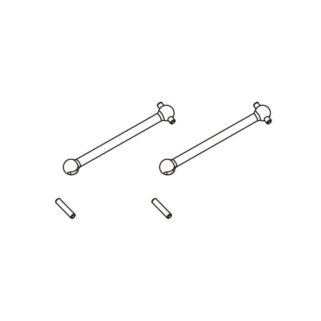 Pd Racing Fr.Transverse Shafts 2Pcs