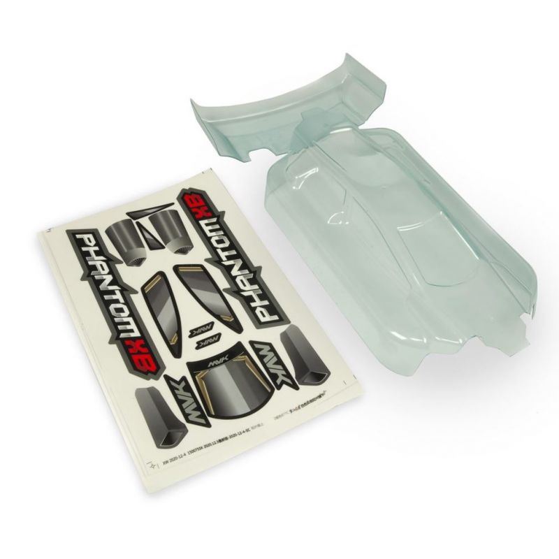 Maverick Clear Phantom XB Buggy Body with Decal Sheet