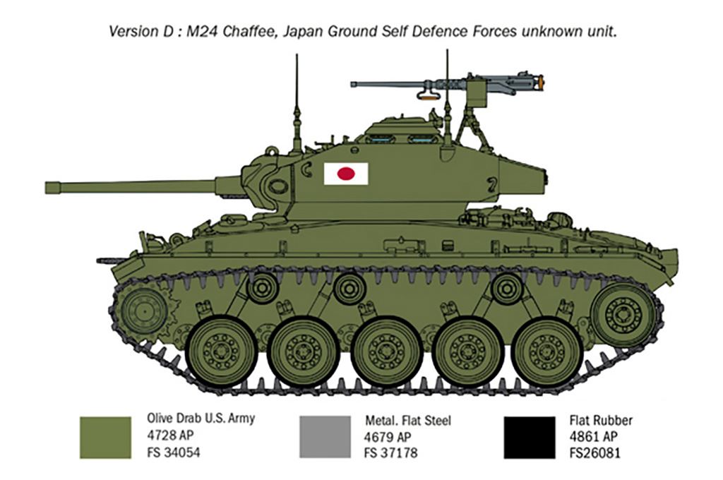 Italeri M24 inChaffeein Korean War