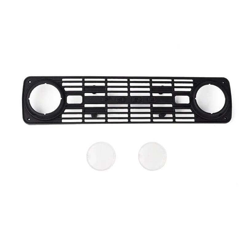 RC4WD FRONT GRILLE & LENSES FOR AXIAL SCX10 III EARLY FORD BRONCO (BLACK)