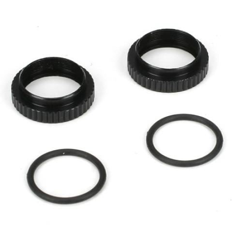 TLR Shock Preload Adjuster Nut w/ O-rings: 22