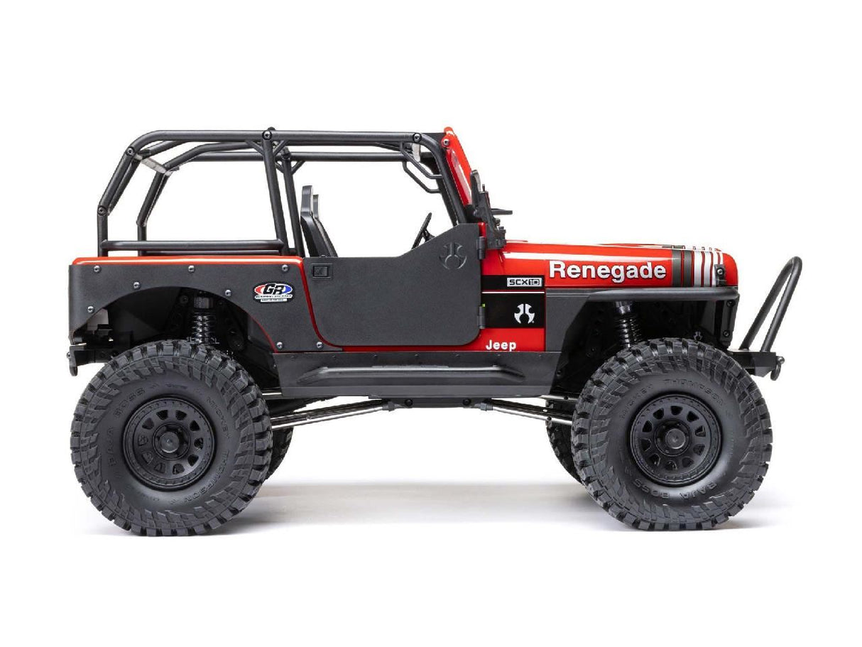 Axial 1/10 SCX10 III Jeep CJ-7 4WD Brushed RTR, Red