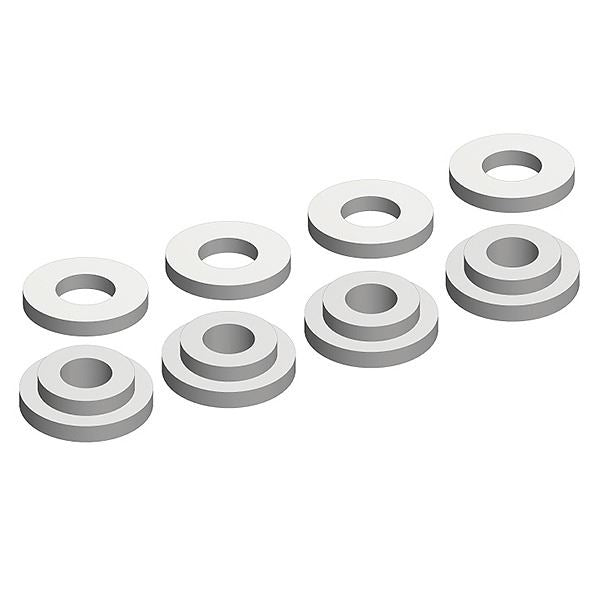 Corally Shock Body Insert Washer Composite 1 Set (4+4Pcs)