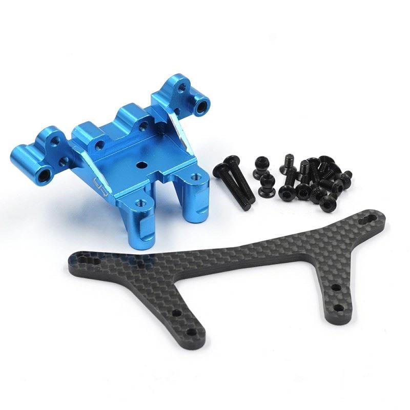 Yeah Racing Aluminum Front Bulkhead W/Shock Tower Set For Tamiya Dt-04