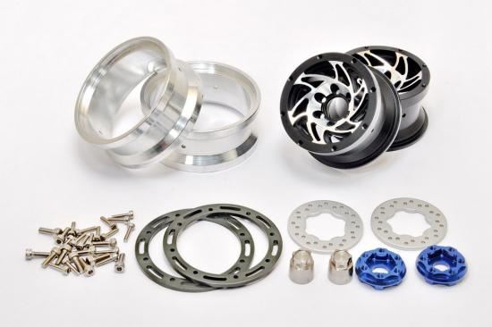 HOBAO DC-1 CNC ALUM. BEADLOCK 1.9" WHEELS BLACK (2)