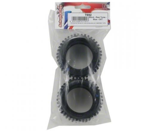 Schumacher Block - Rear Tyres - Blue - CAT (pr)