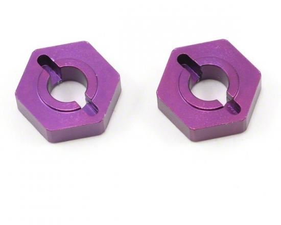 Schumacher Purple Alloy Wheel Hex; Grooveless (pr)