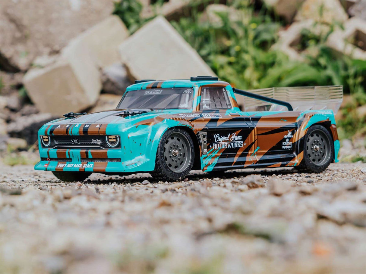 Arrma INFRACTION 4X4 1/8 MEGA Resto-Mod Truck RTR Int, Teal/Bronze