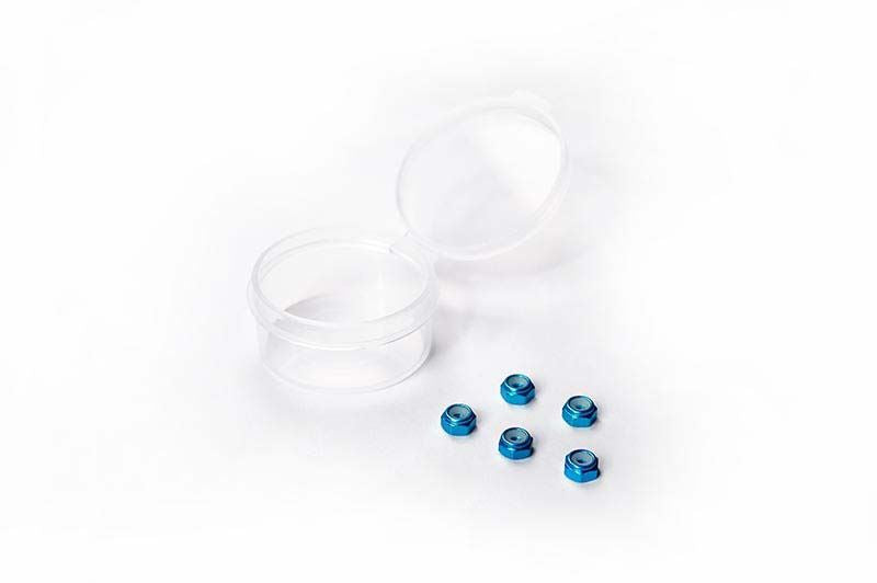 Koswork Nylon Lock Nuts M2 Blue For Kyosho Mini-Z Series (5)